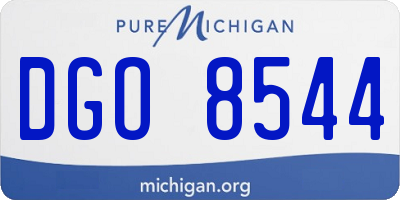 MI license plate DGO8544