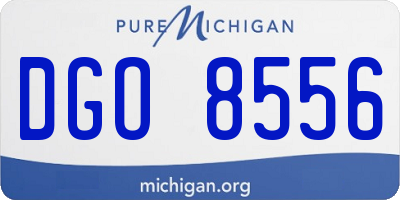 MI license plate DGO8556