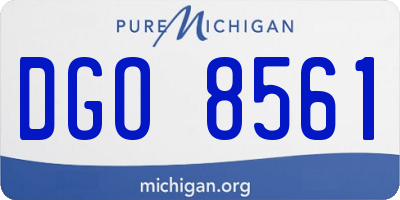 MI license plate DGO8561