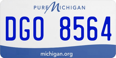 MI license plate DGO8564