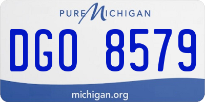 MI license plate DGO8579
