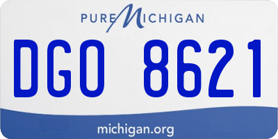 MI license plate DGO8621