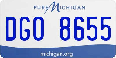 MI license plate DGO8655