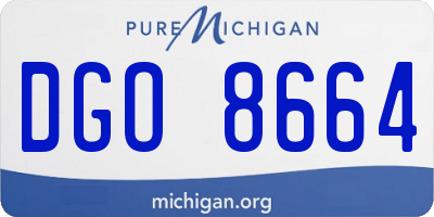 MI license plate DGO8664