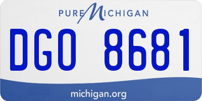MI license plate DGO8681