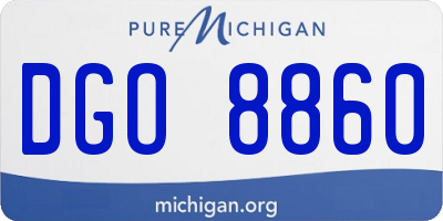 MI license plate DGO8860