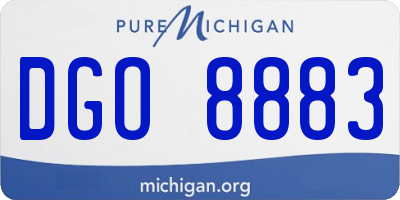 MI license plate DGO8883