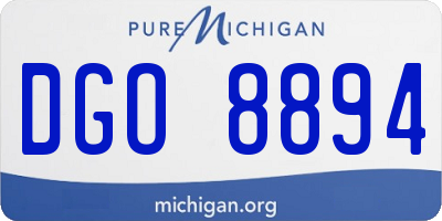 MI license plate DGO8894