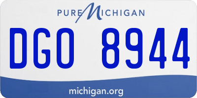 MI license plate DGO8944