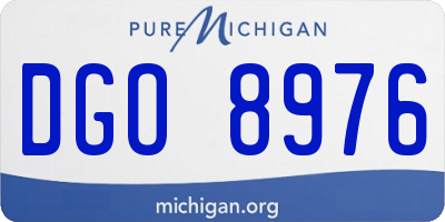 MI license plate DGO8976