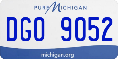 MI license plate DGO9052