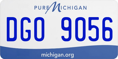 MI license plate DGO9056
