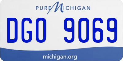 MI license plate DGO9069