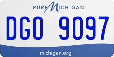 MI license plate DGO9097