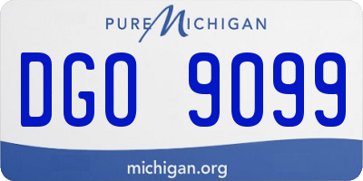 MI license plate DGO9099