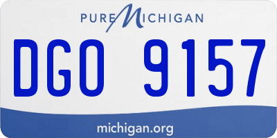 MI license plate DGO9157