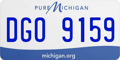 MI license plate DGO9159