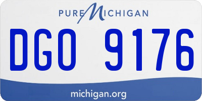 MI license plate DGO9176