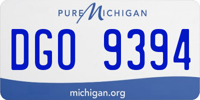 MI license plate DGO9394