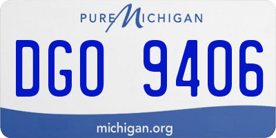 MI license plate DGO9406