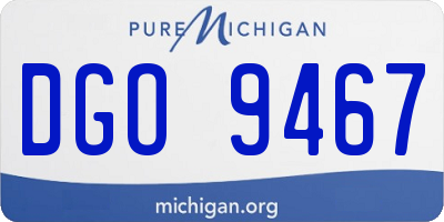 MI license plate DGO9467