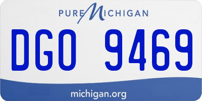 MI license plate DGO9469