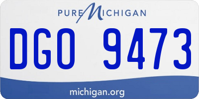 MI license plate DGO9473