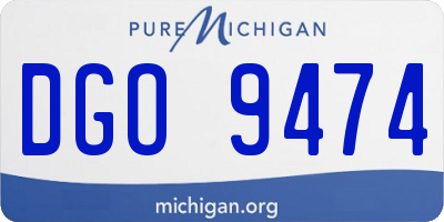 MI license plate DGO9474
