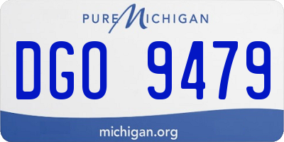 MI license plate DGO9479
