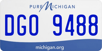 MI license plate DGO9488