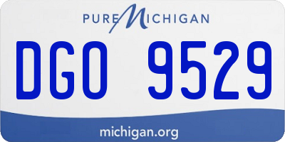 MI license plate DGO9529