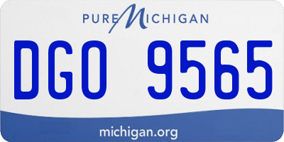 MI license plate DGO9565