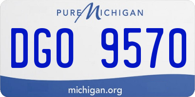 MI license plate DGO9570