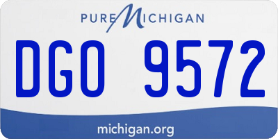 MI license plate DGO9572
