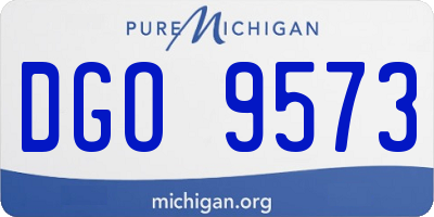 MI license plate DGO9573