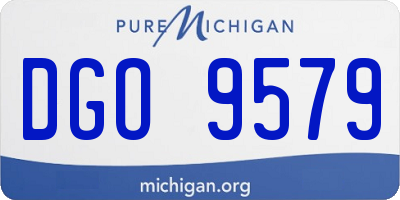 MI license plate DGO9579