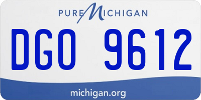 MI license plate DGO9612