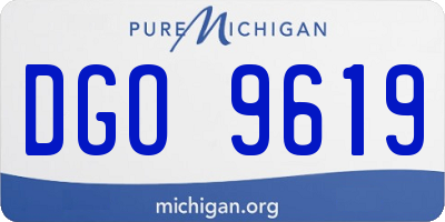 MI license plate DGO9619