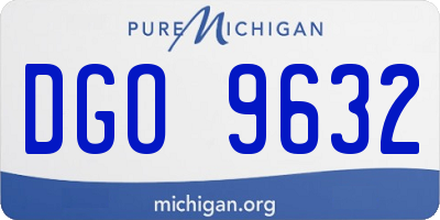 MI license plate DGO9632
