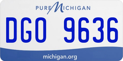 MI license plate DGO9636
