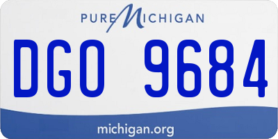 MI license plate DGO9684