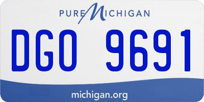 MI license plate DGO9691