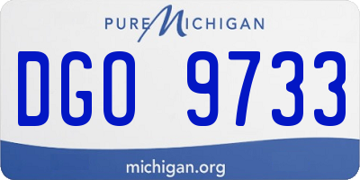 MI license plate DGO9733
