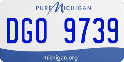 MI license plate DGO9739