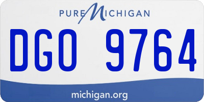 MI license plate DGO9764