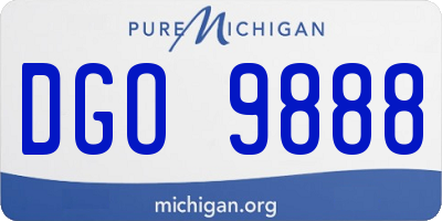 MI license plate DGO9888