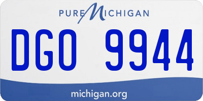 MI license plate DGO9944