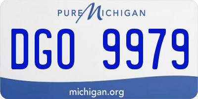 MI license plate DGO9979