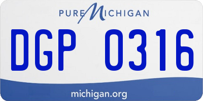 MI license plate DGP0316
