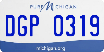 MI license plate DGP0319